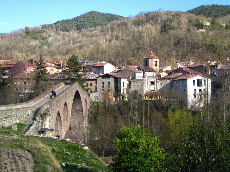 Vista del poble de Sant Joan de les Abadesses